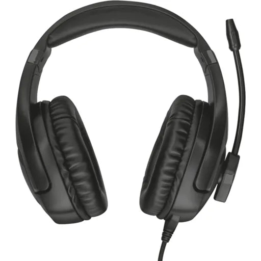 Audífonos gamer Trust GTX 460 alámbricos con USB y jack 3.5 mm, iluminación LED, color negro.