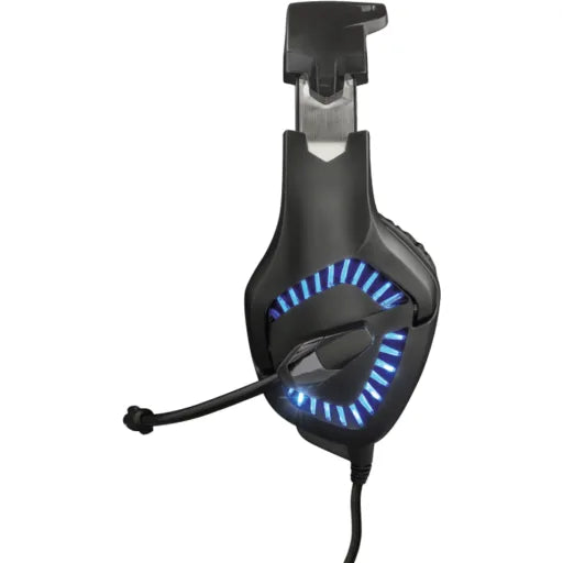 Audífonos gamer Trust GTX 460 alámbricos con USB y jack 3.5 mm, iluminación LED, color negro.