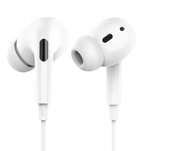 Auriculares Hoco M1 Pro con conexión Lightning, sonido envolvente y micrófono incorporado.