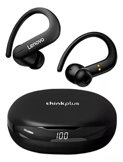 Auriculares Lenovo Thinkplus T50 con estuche de carga y batería de larga duración.