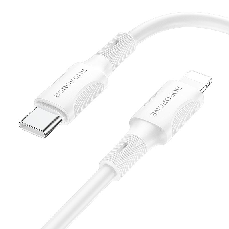 Cable Borofone BX80 Tipo-C a Lightning de 1 metro con carga rápida PD20W.