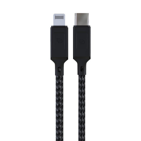 Cable resistente Lightning a USB-C de 1.2m Dusted Rugged, ideal para usuarios exigentes.