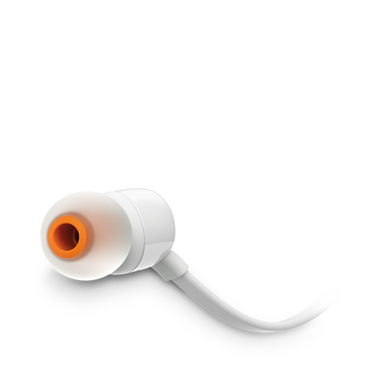 Audífonos JBL T110 con conector 3.5 mm y control remoto de un botón.