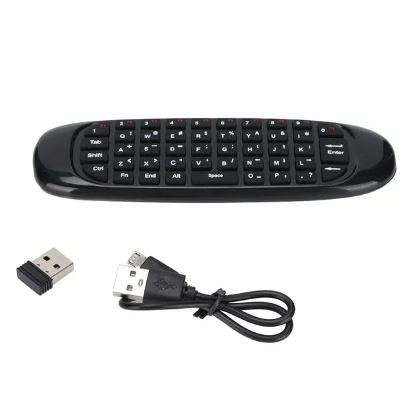 Mini teclado multimedia Dbg653 con touchpad integrado y conectividad inalámbrica.
