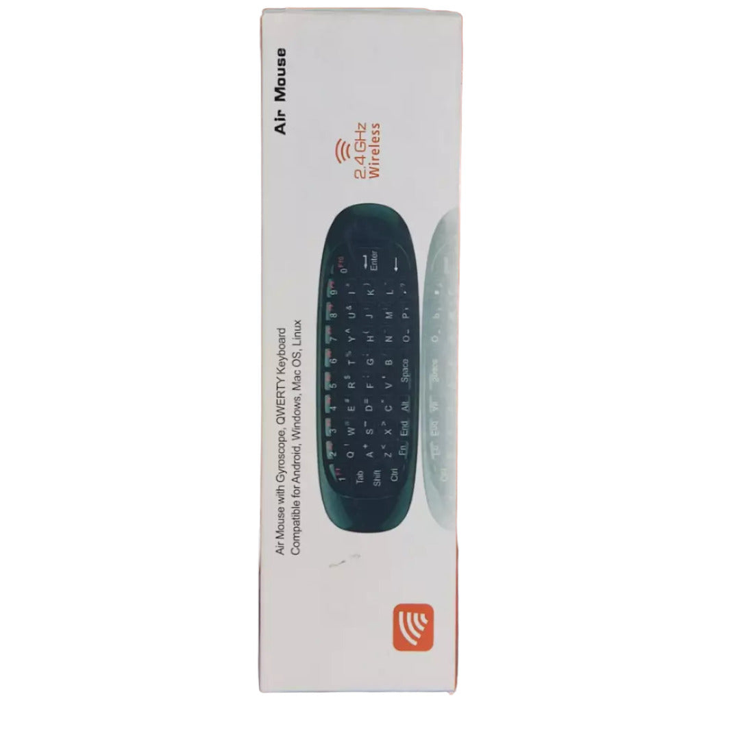 Mini teclado multimedia Dbg653 con panel táctil y teclas de acceso directo para Smart TVs.