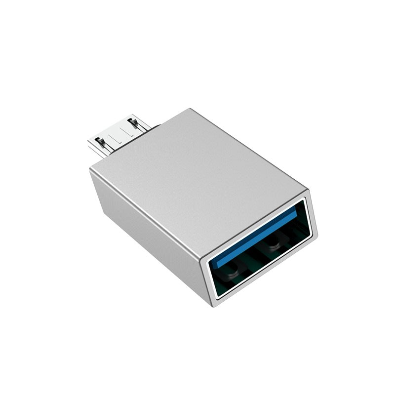Adaptador OTG MicroUSB a USB-A Borofone BV2, diseño compacto y funcional.