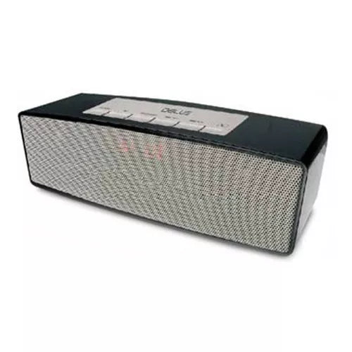 Parlante portátil Dblue DBS108 con luces LED, conectividad Bluetooth y diseño compacto.