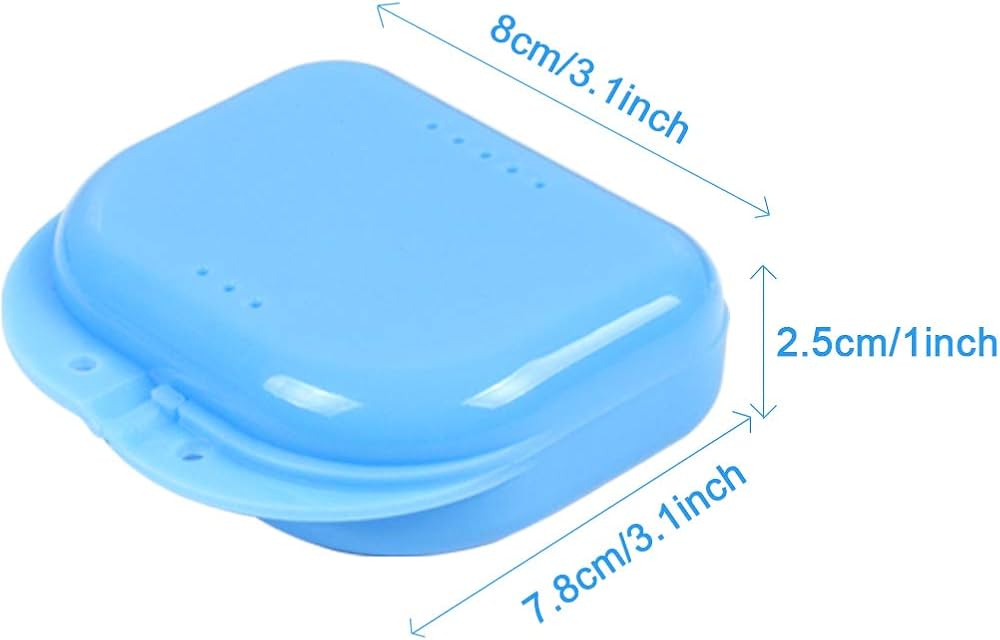 Porta placa y alineador para prótesis de relajación, color blanco, diseño compacto y resistente.