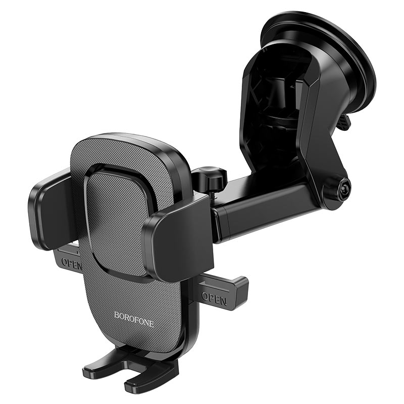 Soporte Borofone B60 con almohadilla de succión lavable y diseño duradero.