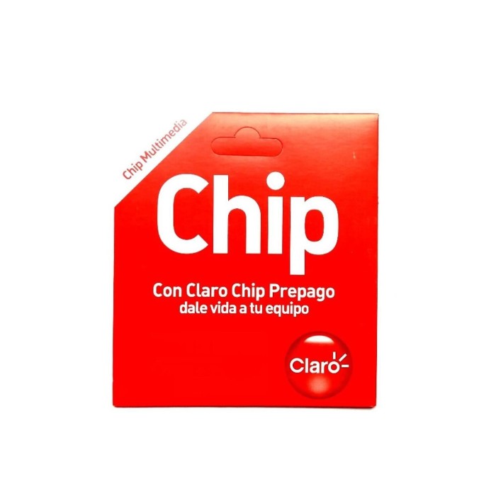 Tarjeta SIM Claro para internet, llamadas y mensajes en Chile, fácil activación y uso.