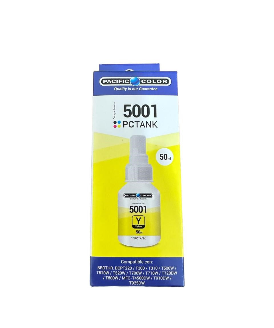 Botella Tinta Brother Bt5001Y - Yellow - Pacific Color