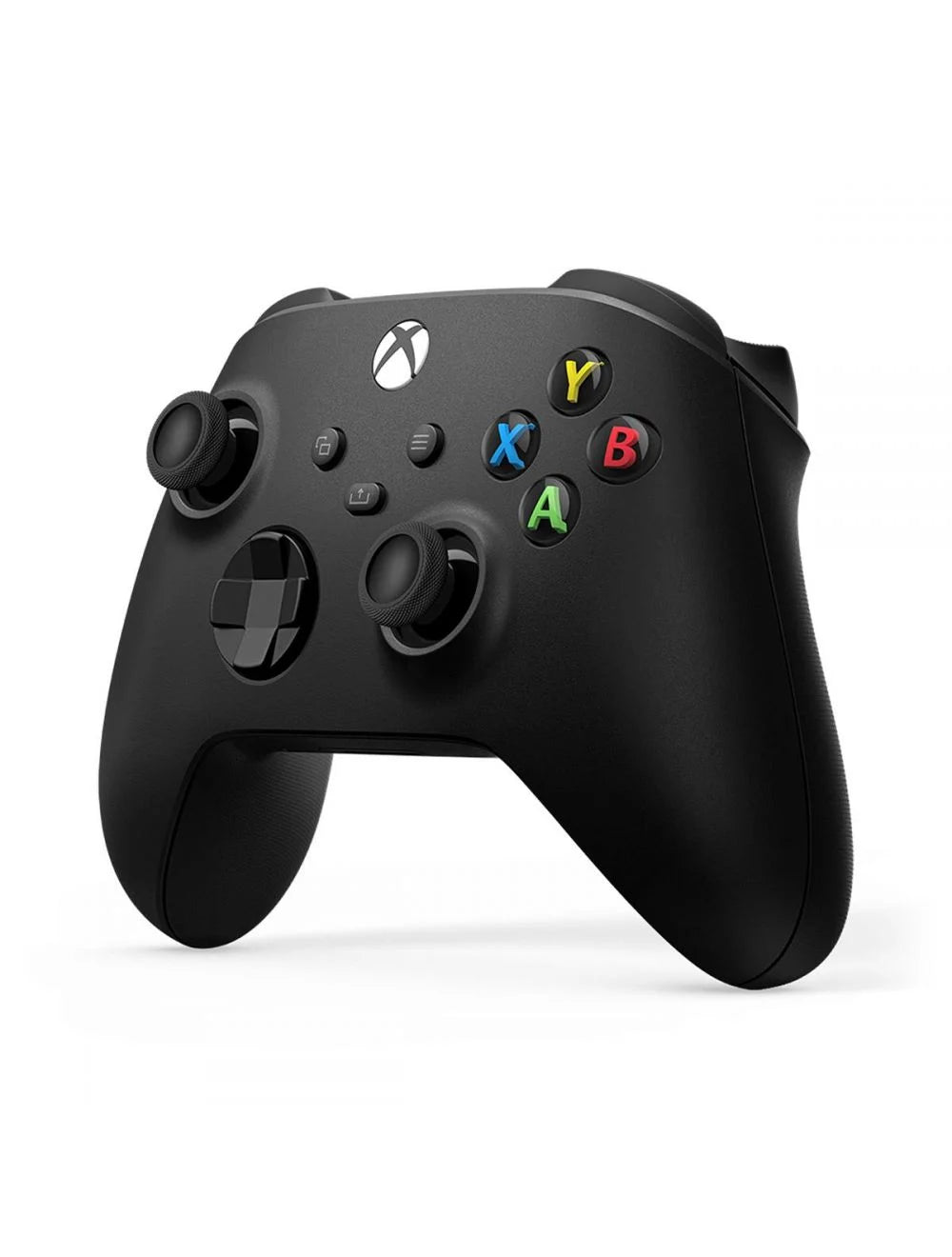 Control Xbox Carbon Black con D-pad híbrido mejorado y agarres texturizados.