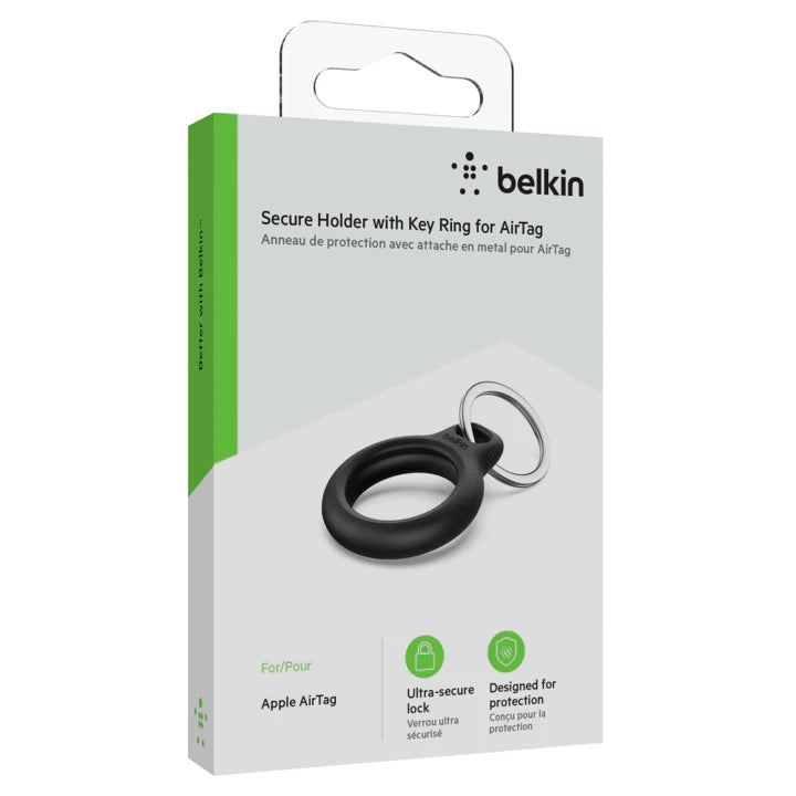 Soporte Belkin para AirTag con cierre seguro y anillo resistente