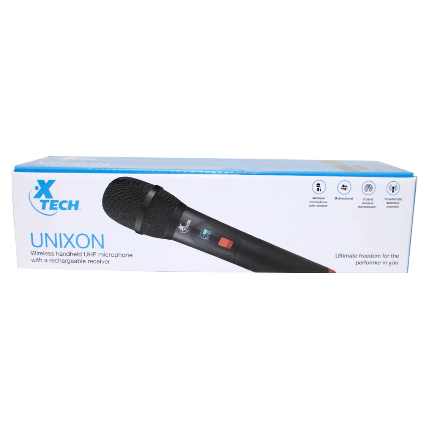 Micrófono UHF XTech Unixon con batería recargable y alta calidad de sonido EN PROVIDENCIA
