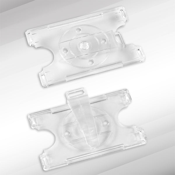 Porta credenciales transparente de acrílico para tarjetas de identificación