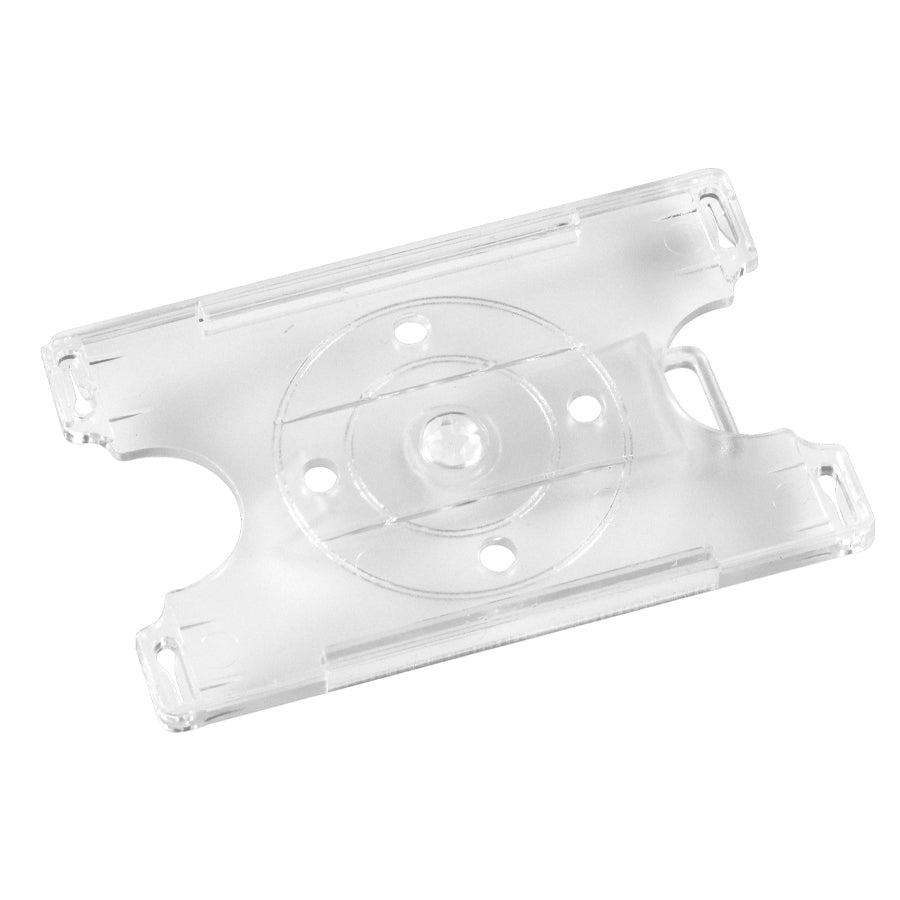 Porta tarjetas de identificación en acrílico resistente y transparente