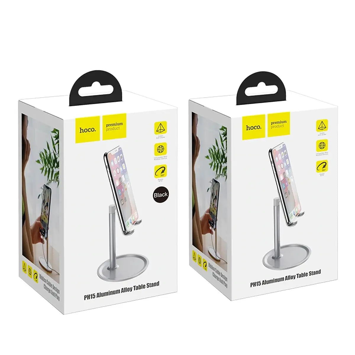Soporte de mesa Hoco PH15 para tablets y smartphones de 4 a 10 pulgadas