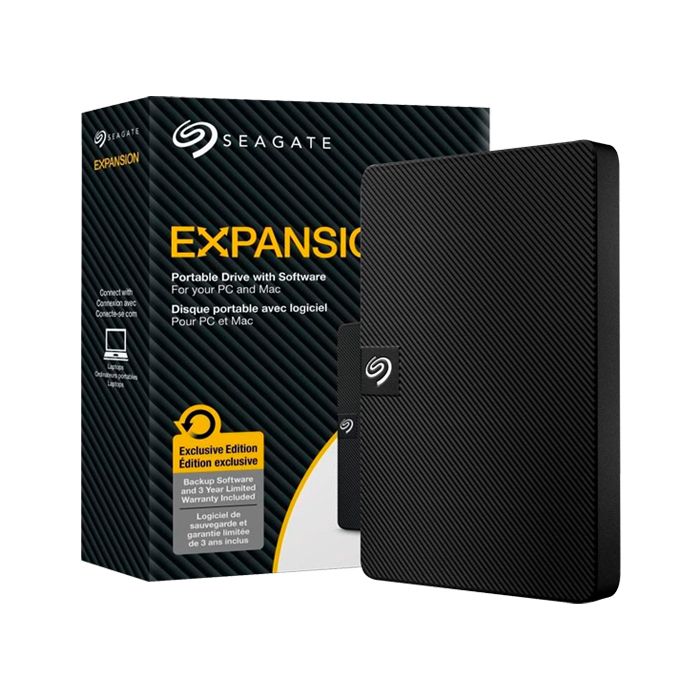 Seagate Expansion Stkm1000400 - Disco Duro - 1 Tb - Externo (Portátil) - Usb 3.0 - Negro - Con Seagate Rescue Data Recovery