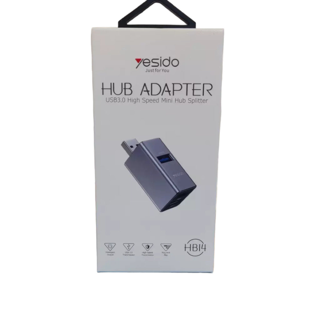 Hub Adaptador Usb To Usb 3.0 +Usb 2.0 Yesido Hb14