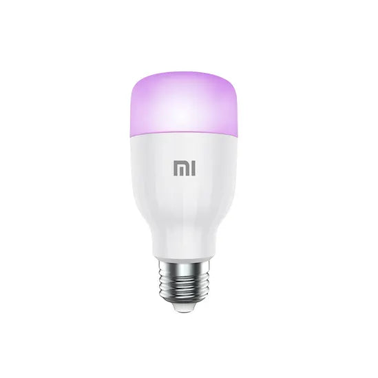 Bombilla inteligente LED Xiaomi Mi Essential con RGB, luz blanca ajustable y control mediante asistentes de voz.
