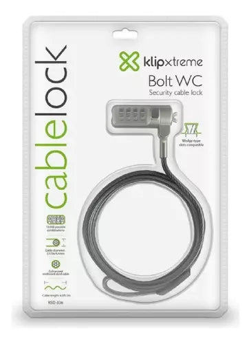 Candado Seguridad Con Clave Slot  Klip xtreme