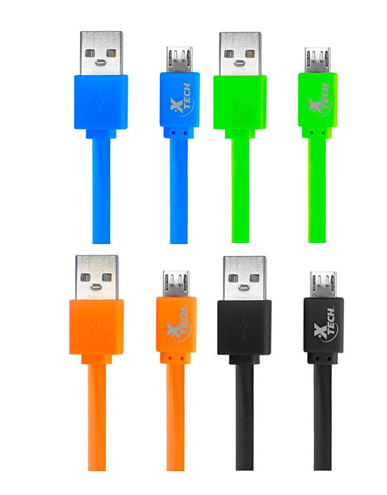 Micro Usb Charge And Sync Cable Xtech Colores