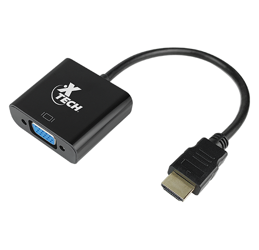 Adaptador De Vídeo Hdmi Macho A Vga Hembra Xtech Xtc363