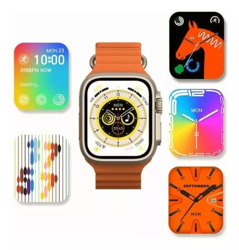 Reloj Borofone BD3 Ultra para responder llamadas, mensajes y escuchar música.
