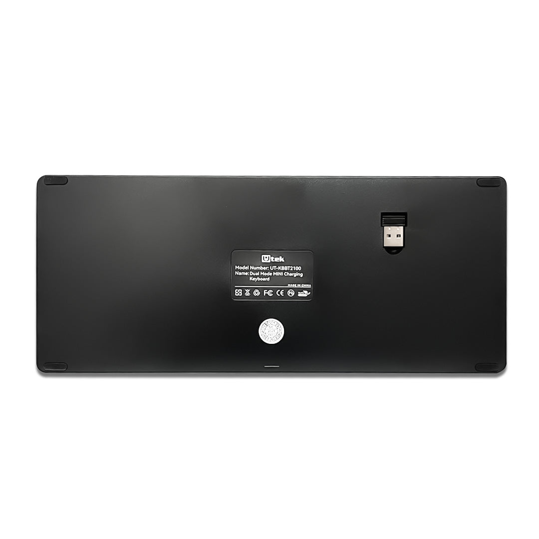 Teclado Inalámbrico Bluetooth y 2,4Ghz, recargable