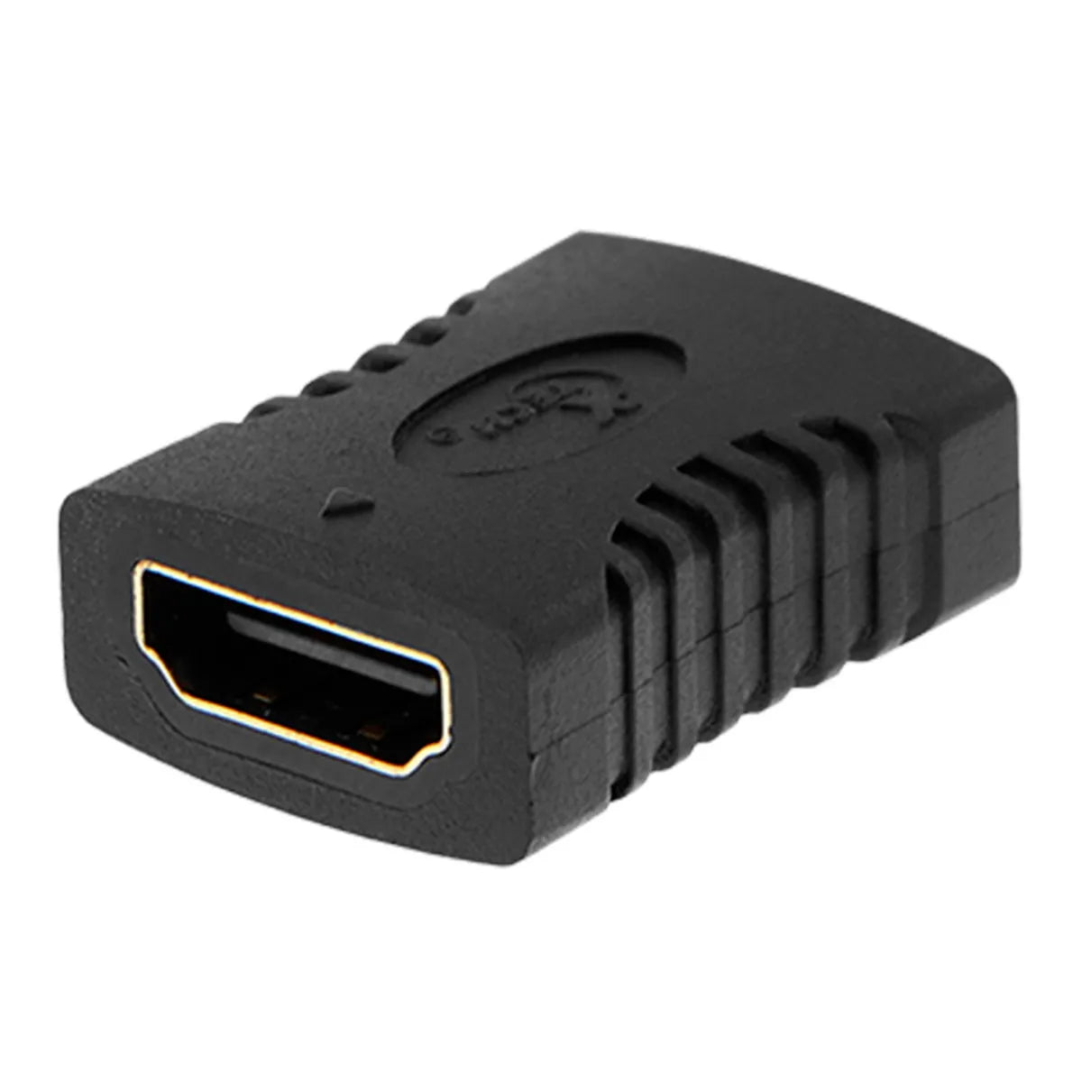 Adaptador X-Tech XTC333 HDMI hembra a hembra con soporte para 1080p.
