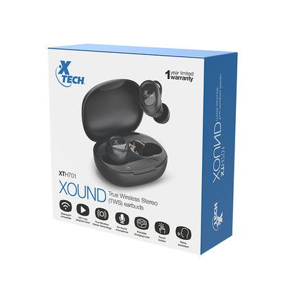 Audífonos Bluetooth Xound Negro | Xtech XTH701