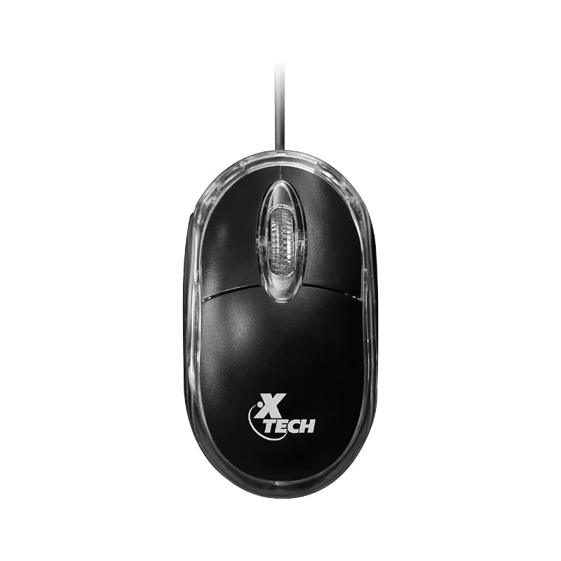 Mouse Cableado 1000DPI 3 botones Negro | Xtech XTM-195