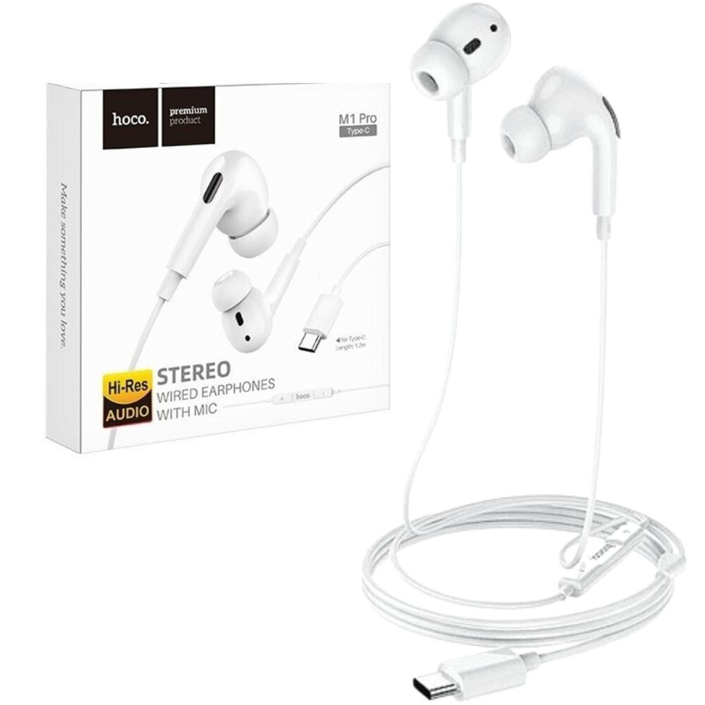Auriculares alámbricos M1 Pro con micrófono USB-C