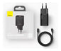 Cargador rápido Baseus 20W con cable USB-C a Lightning
