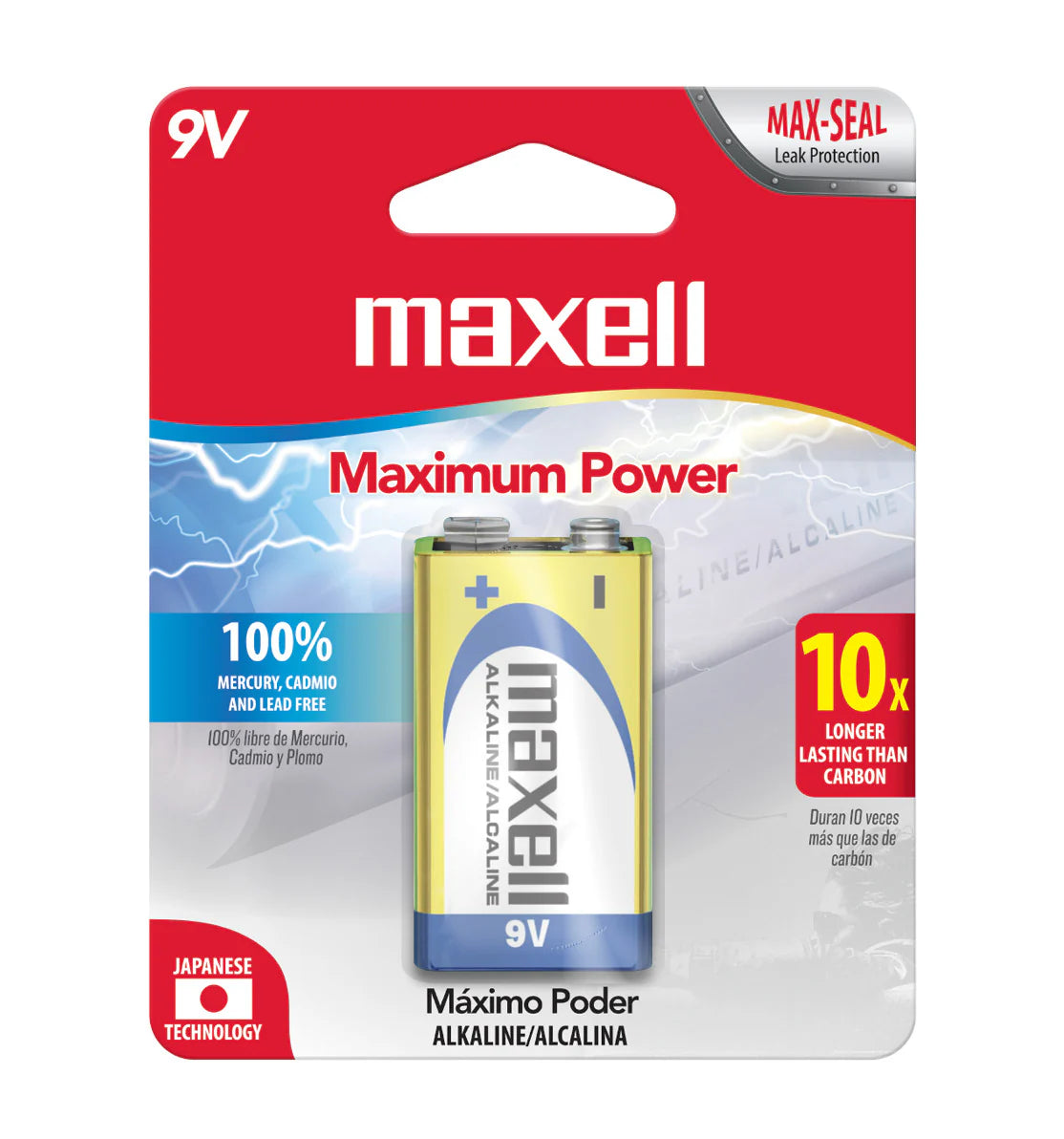 Baterías y Pilas AAA -  AA - 9V - D2 - Maxell y Duracell