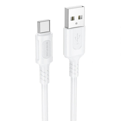 Cable Borofone BX111 blanco USB-A a USB-C, carga 3 A