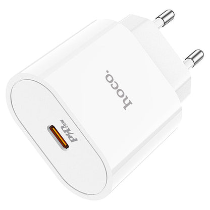 Cargador rápido Hoco C94A PD 20W USB-C con enchufe europeo