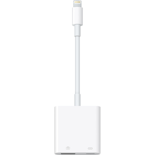 Adaptador Apple Lightning a USB 3 para conectar cámaras y dispositivos USB.

