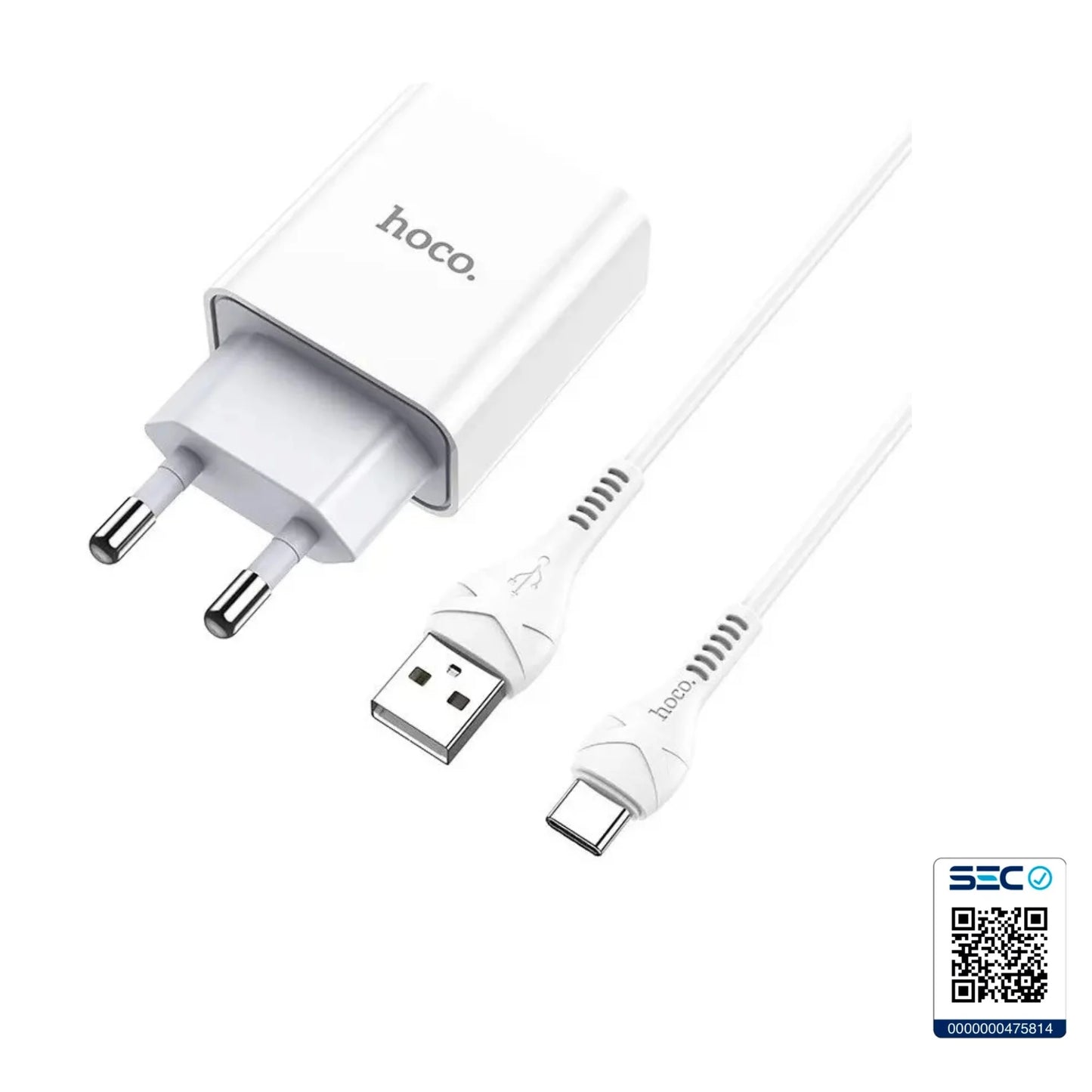 Cargador USB-C para Android Hoco C81A 2.1A