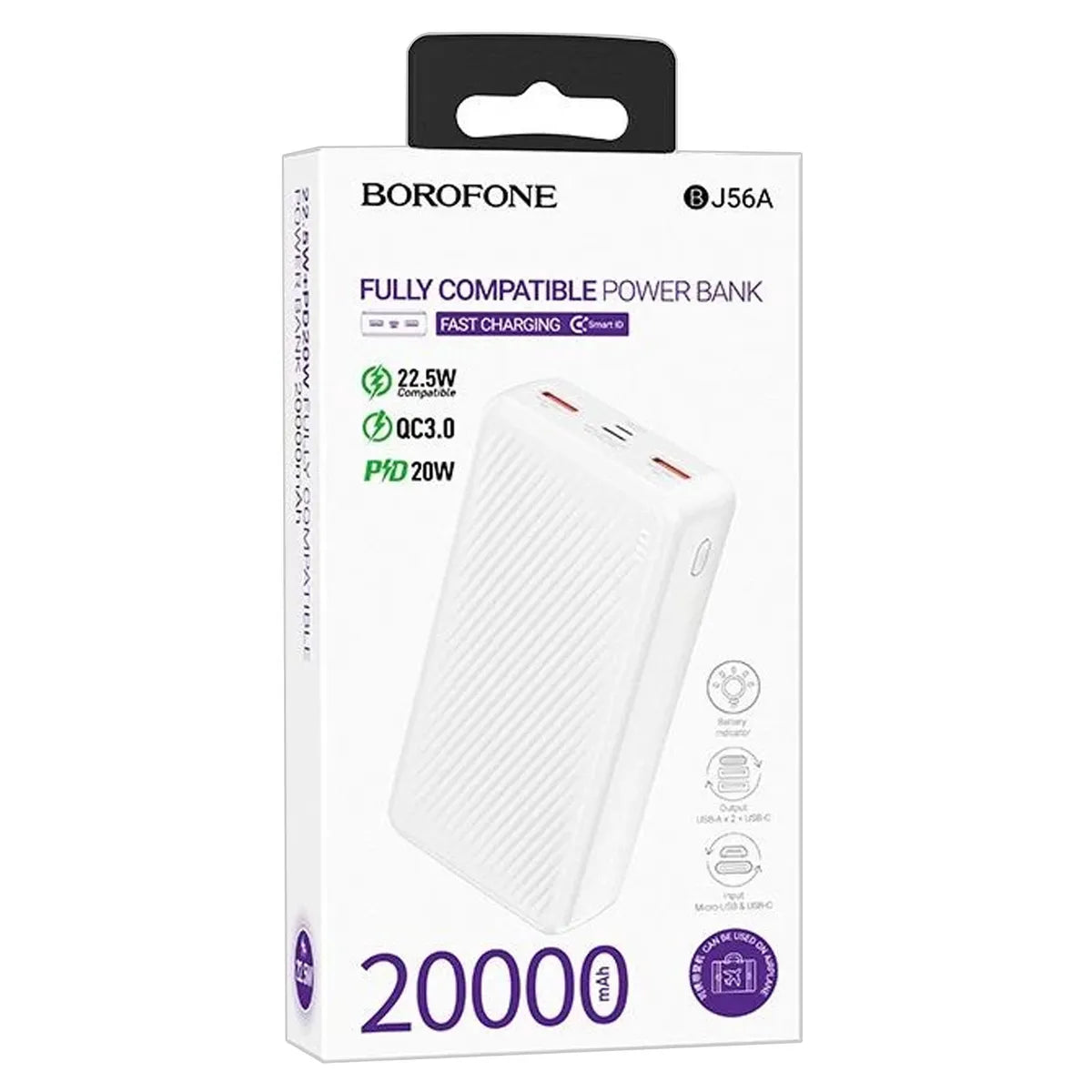 Power Bank - Banco de Batería USB-C Carga Rápida Celulares